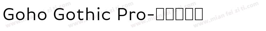 Goho Gothic Pro字体转换